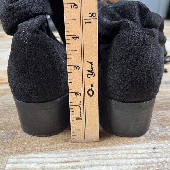 Unisa Maury Women's Over The Knee Boots Black Faux Suede size 8.5W - Picture 3 of 10